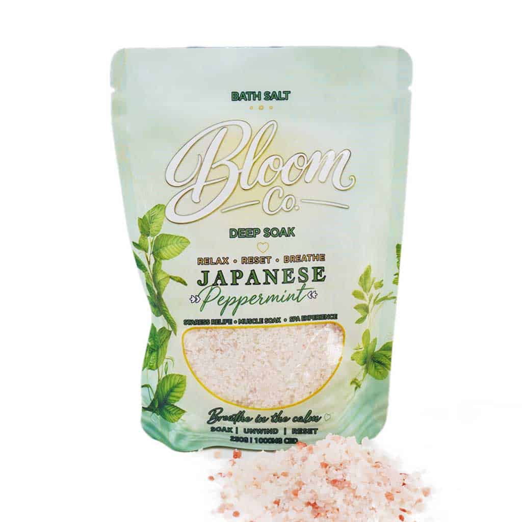 Bloom Co. – Japanese Peppermint Bath Salts – 1000MG CBD - Image 1