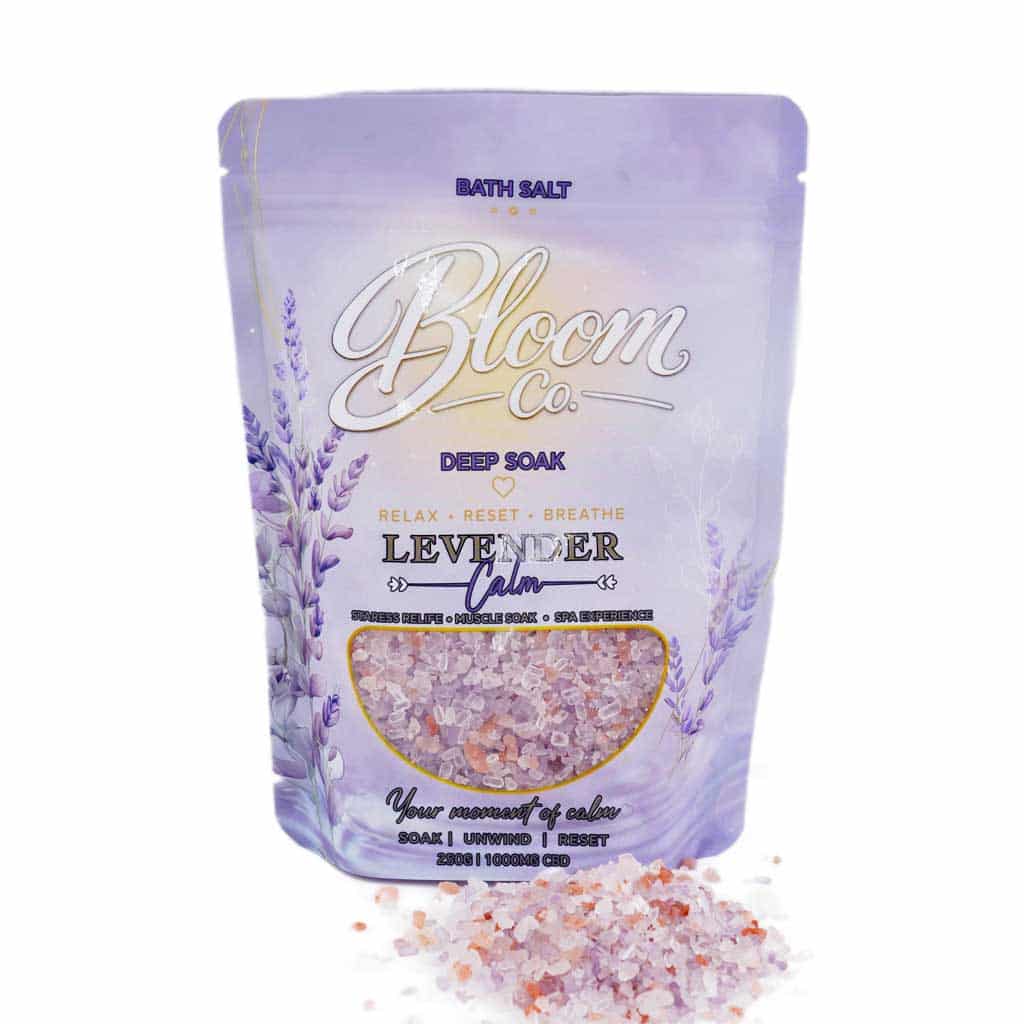 Bloom Co. – Lavender Bath Salts – 1000MG CBD - Image 1