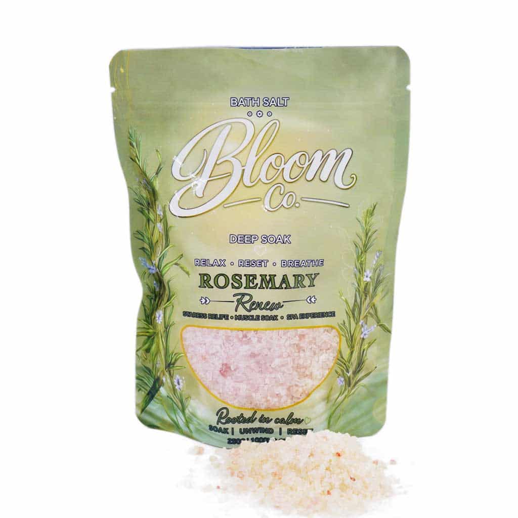Bloom Co. – Rose Mary Bath Salts – 1000MG CBD - Image 1