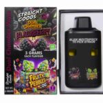 Straight Goods – Dual Chamber Vape – Blackberry + Fruity Pebbles OG (3 Grams + 3 Grams)