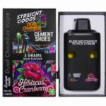 Straight Goods – Dual Chamber Vape – Cement Shoes + Hibiscus Cranberry (3 Grams + 3 Grams)