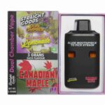 Straight Goods – Dual Chamber Vape –  Cotton Candy Lemonade + Canadian Maple (3 Grams + 3 Grams)