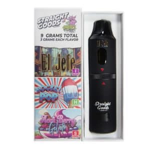 Straight Goods – Triple Chamber Vape – El Jefe + Rocket Pops + Acai Berry Gelato (3 Grams + 3 Grams + 3 Gram) - Image 1