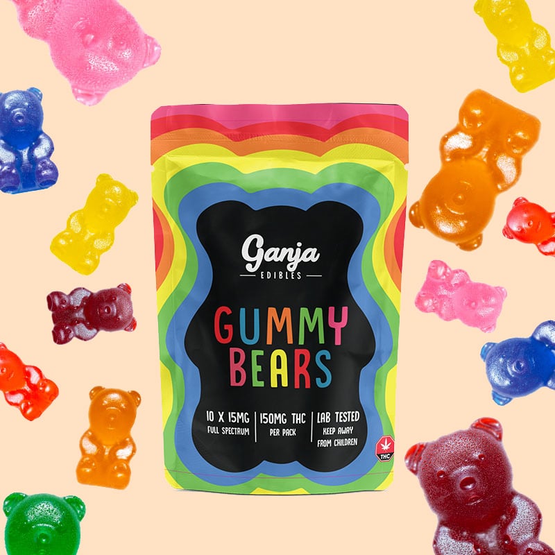 Ganja Edibles – Ganja Bears 150mg THC - Image 1