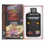 Straight Goods – Dual Chamber Vape –  Gas + Melon Lychee (3 Grams + 3 Grams)