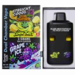 Straight Goods – Dual Chamber Vape – Lemon Twist + Grape Ice (3 Grams + 3 Grams)