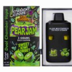 Straight Goods – Dual Chamber Vape – Pear Jam + Sweet Kiwi Sorbet (3 Grams + 3 Grams)
