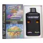 Straight Goods – Dual Chamber Vape – Rainbow + Mango Ice (3 Grams + 3 Grams)