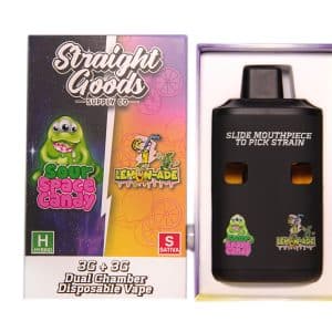 Straight Goods – Dual Chamber Vape – Sour Space Candy + Lemon-Ade (3 Grams + 3 Grams) - Image 1
