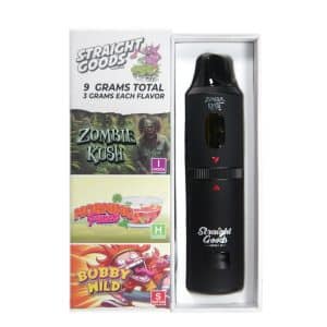 Straight Goods – Triple Chamber Vape – Zombie Kush + Morning Punch + Bobby Wild (3 Grams + 3 Grams + 3 Gram) - Image 1